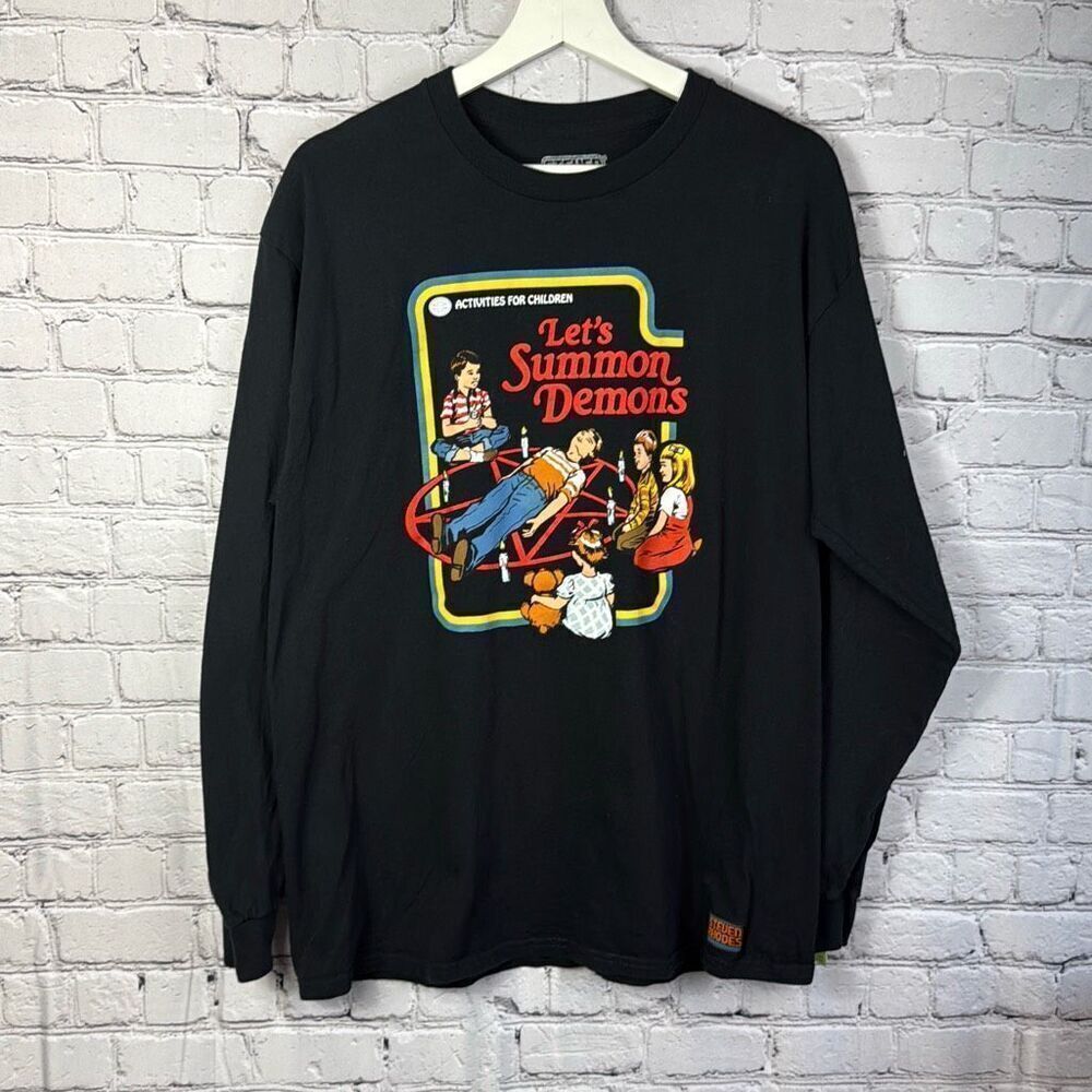 Steven Rhodes Let's Summon Demons  Men's T-Shirt Size L  F